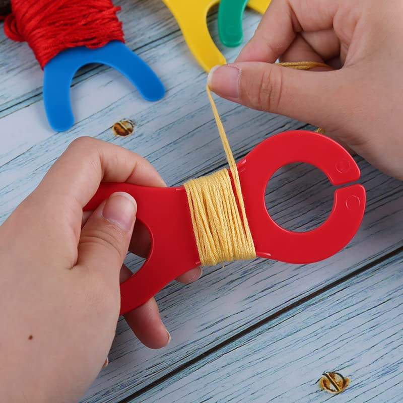 Ergonflow Large Yarn Bobbins Spool Thread Knitting Sewing Crochet Weave Tools Craft 1 Sets of 20 Pcs Random Color image number 5