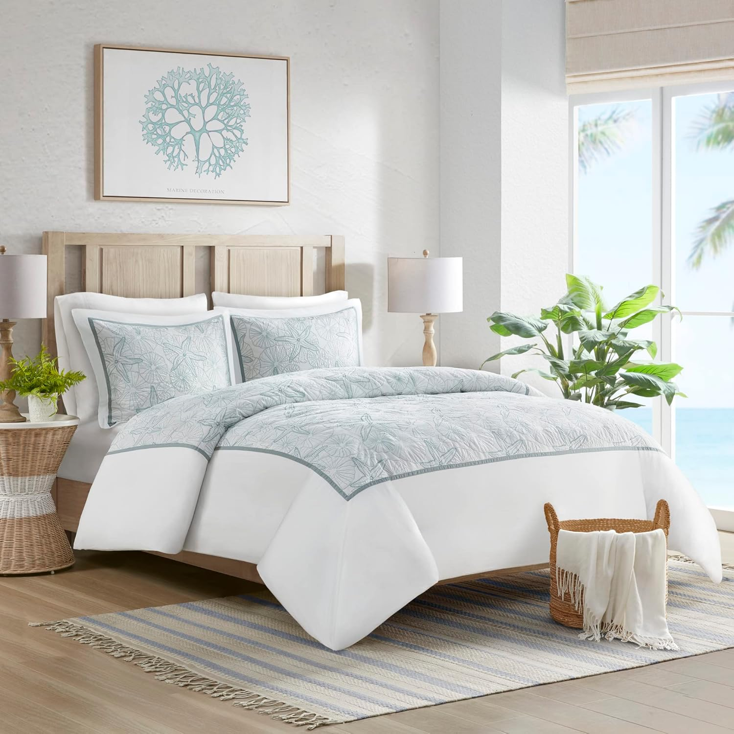 Harbor House Maya Bay Duvet Cover Mini Set, King, White