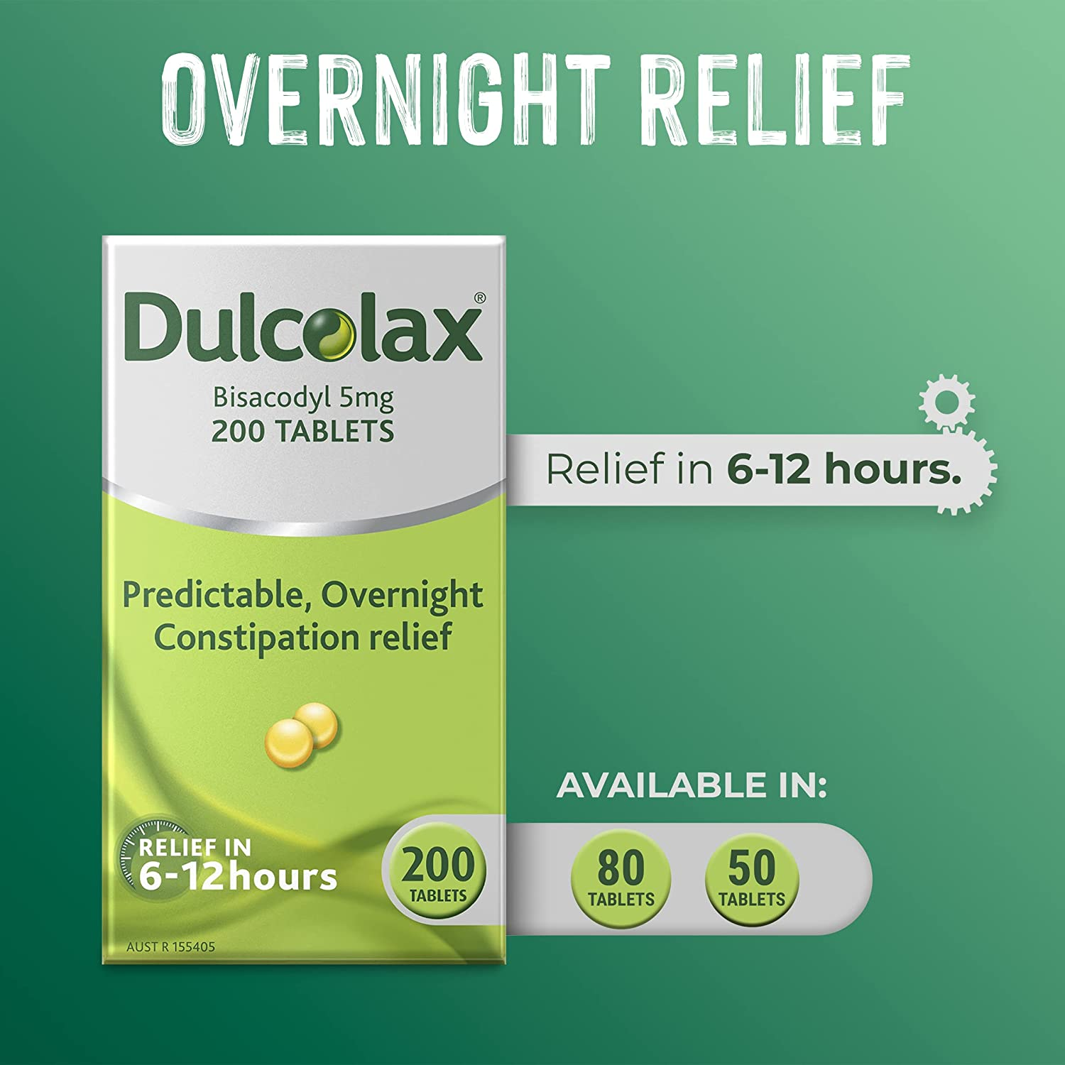 Dulcolax Tablets 5Mg - Predictable Constipation Relief - Two Way Action to Stimulate Bowels and Soften Stools, 200 Tablets image number 4