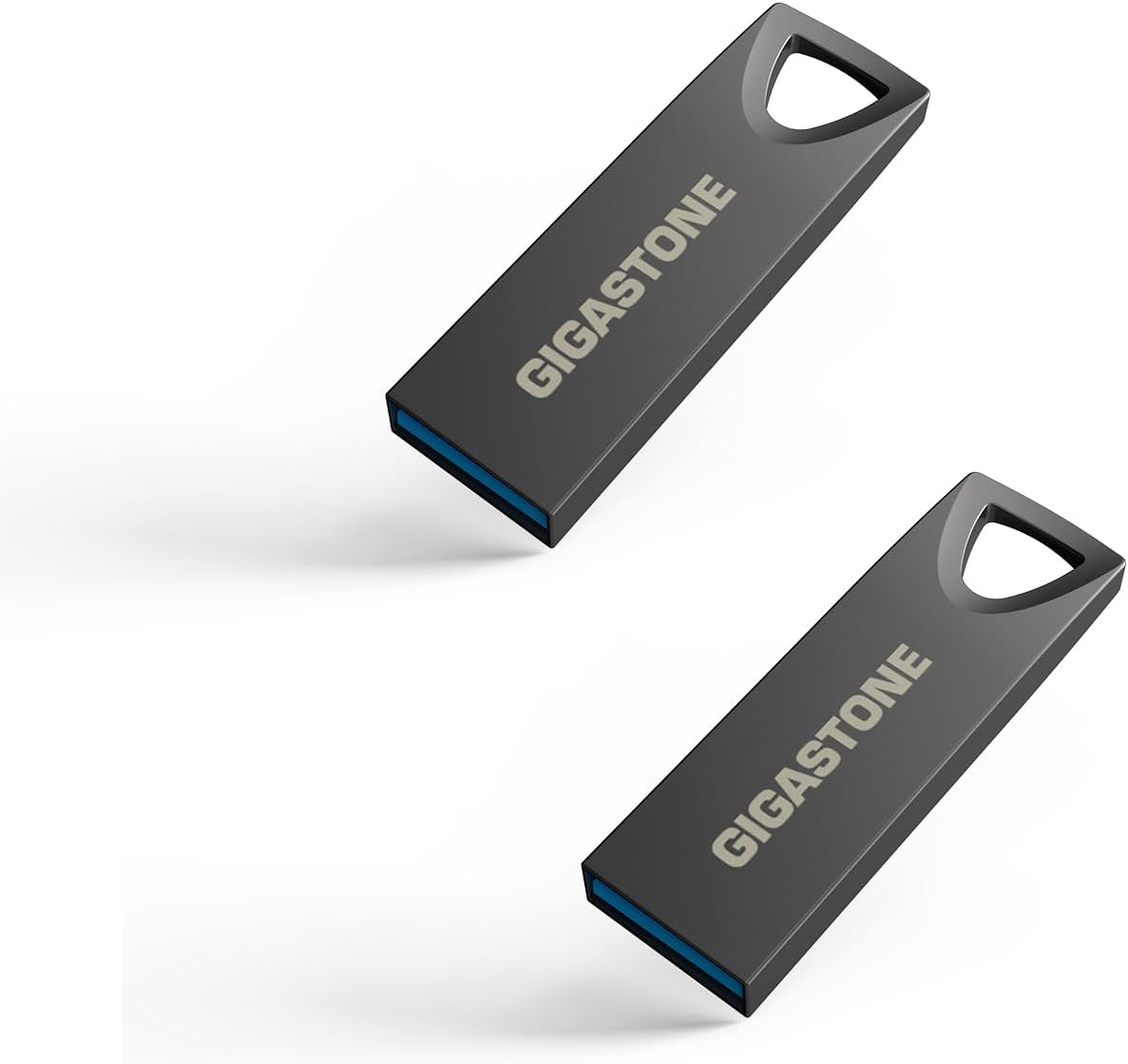 GIGASTONE Z70 32 GB 2 Pack, USB 3.2 Gen1 USB Flash Drives, Reliable for PC and Mac, Waterproof Metal, Mini and Robust, USB 2.0/3.0 Compatible image number 1