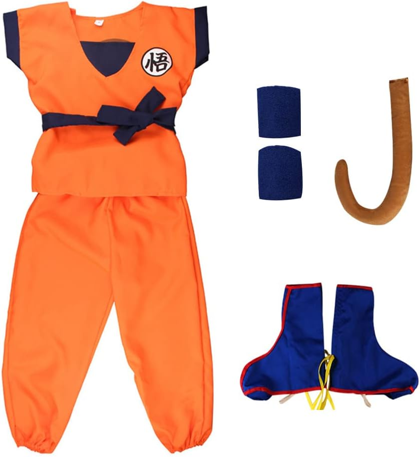 Kids Anime Costume Cosplay Japanese Costumes Set Pretend Play Outfit Dress up for Boys