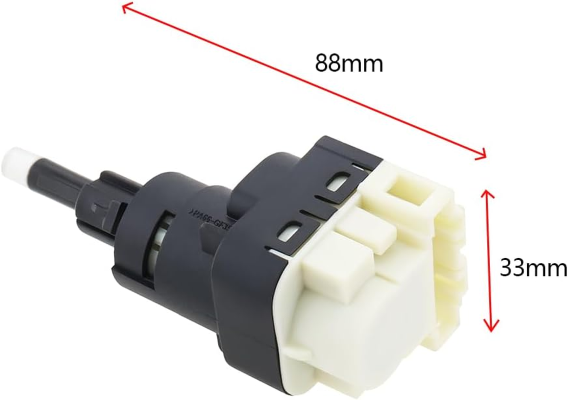 Auto Brake Stop Light Switch Compatible with Audi A4 A6 A8 Compatible with Volkswagen Passat 2003-2005 1K2945511/1K2945511D/1K2945511R Whiteblack image number 2