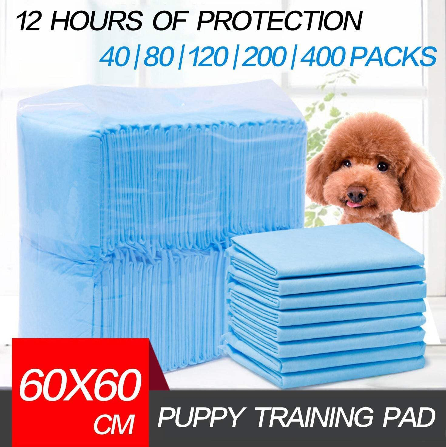 Salesbay Puppy Pet Dog Indoor Cat Toilet Training Puppy Pads Absorbent 40 Pcs image number 3