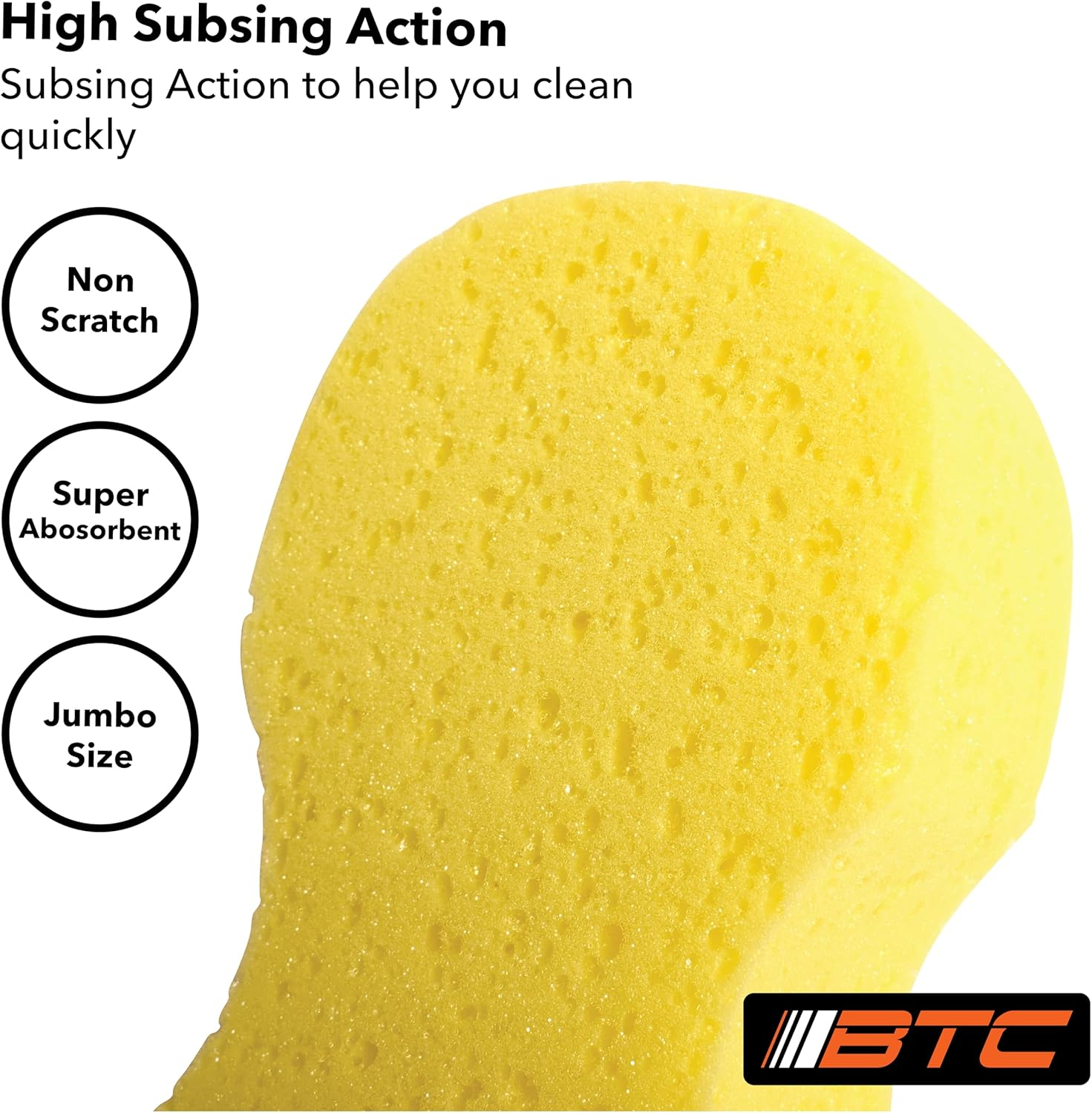 Duramax Jumbo Car Sponge, 22.5 Cm X 10.5 Cm X 5.5 Cm Size (Pack of 2) image number 2