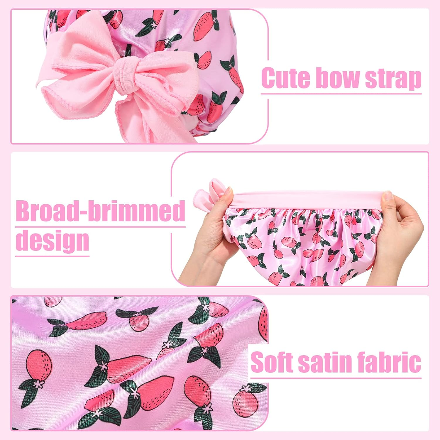 Eurzom 5 Pcs Kids Hair Bonnet Satin Long Cap for Girls Boys Kids Sleeping Tie Bonnet Soft Curly Hair Braid Cap Band for Dreadlocks Braid Afro 5 Styles(Medium)