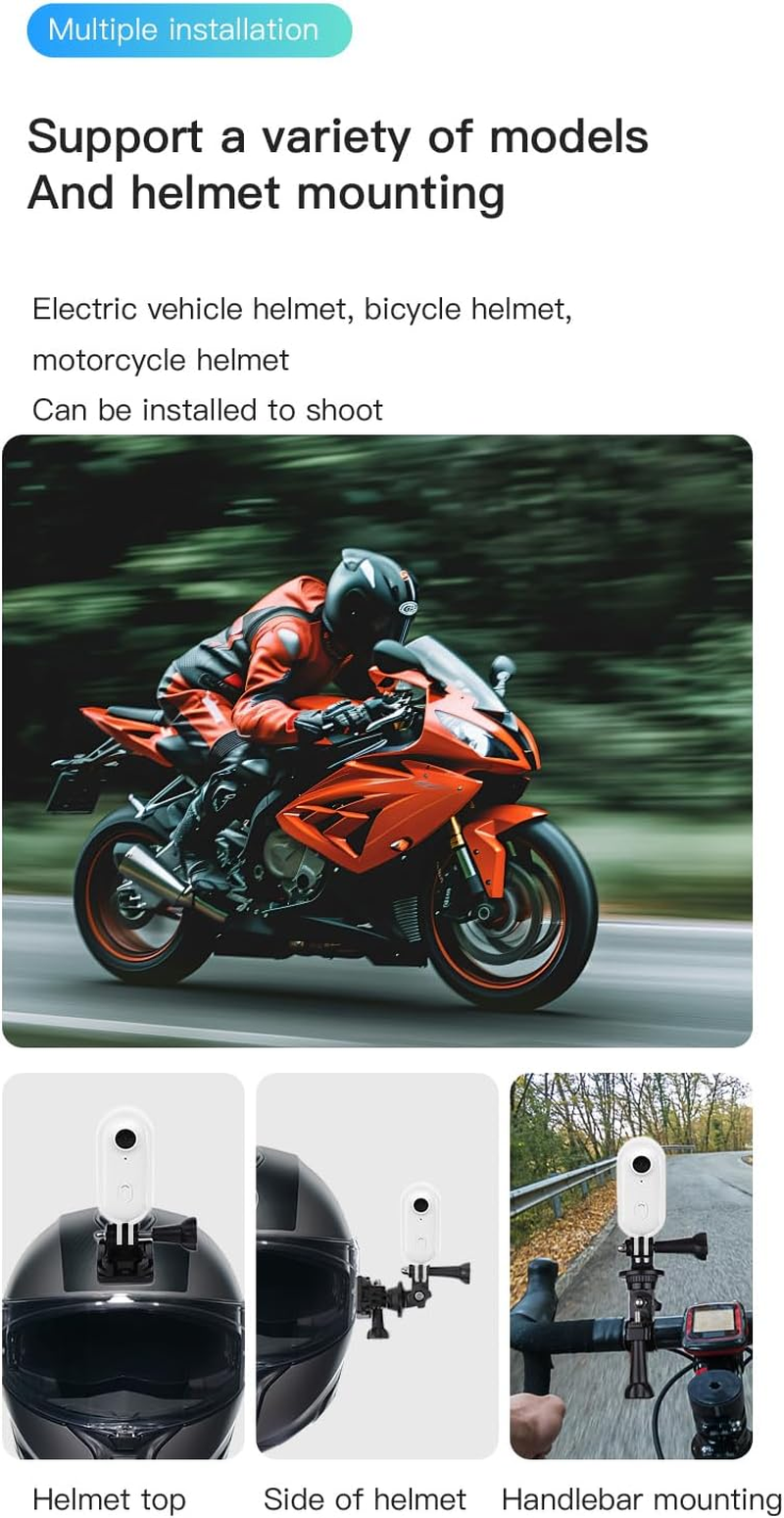 Winnes 4K Mini Thumb Action Camera, Portable Vlogging Camera, Wearable Small Body Camera, Hands-Free POV Video Recorder for Motorcycle Trips, Climbing, Diving, Football Games, Vlogging(Black) image number 6