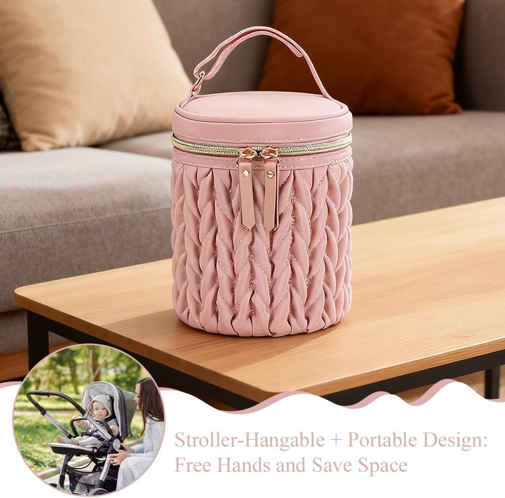 Milk Cooler Bag, Insulated Milk Bottle Bag, Portable Thermal Bottles Case,Fresh-Keeping Tote Bags,Beverage Cooler Cases,Bottled Drinks Storage Container, for Insulating image number 1