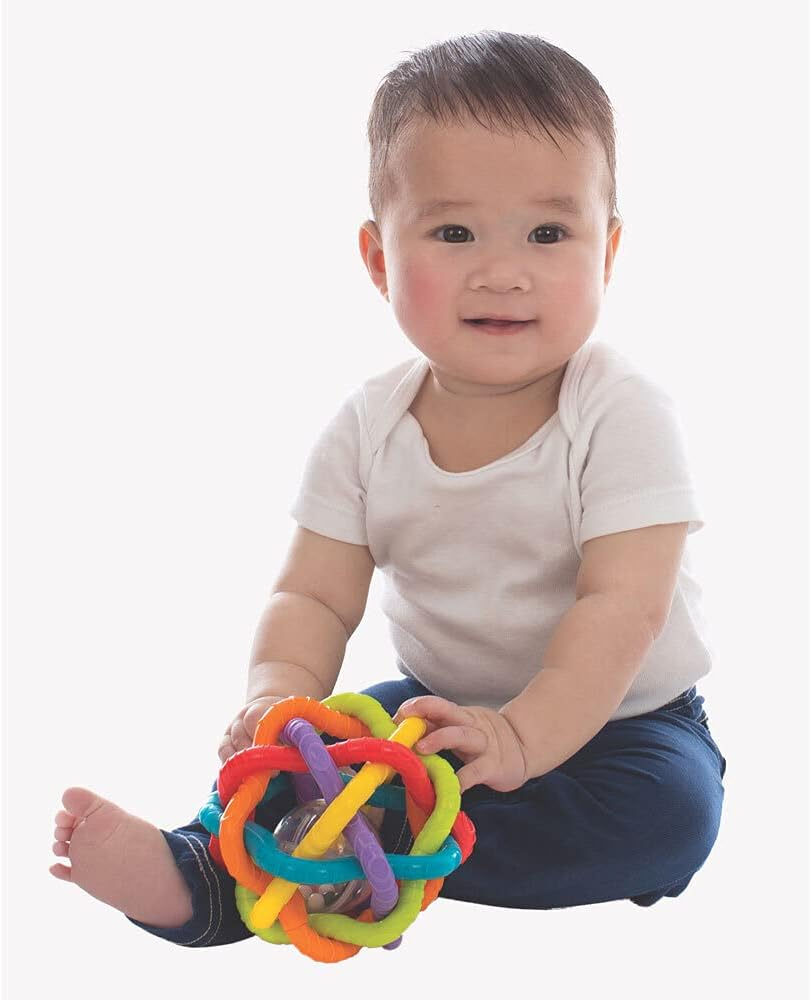 Playgro Ball - Interactive Sensory Development Toy for Babies 3+ Months - Boosts Touch, Movement Skills - Crawling Baby Toy image number 3