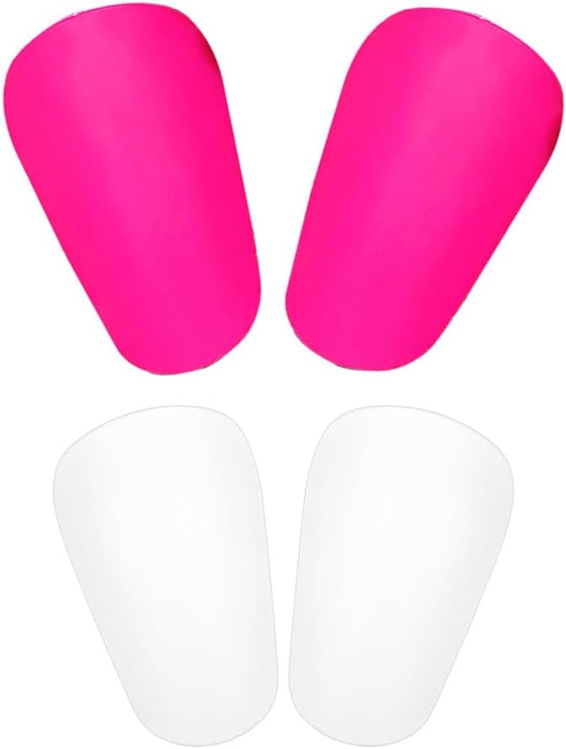4Pcs Mini Football Shin Pads,3.15X2.16In Comfortable Small Football Shin Pads Protective Equipment for All Ages Boys Girls Women Men Wear image number 2