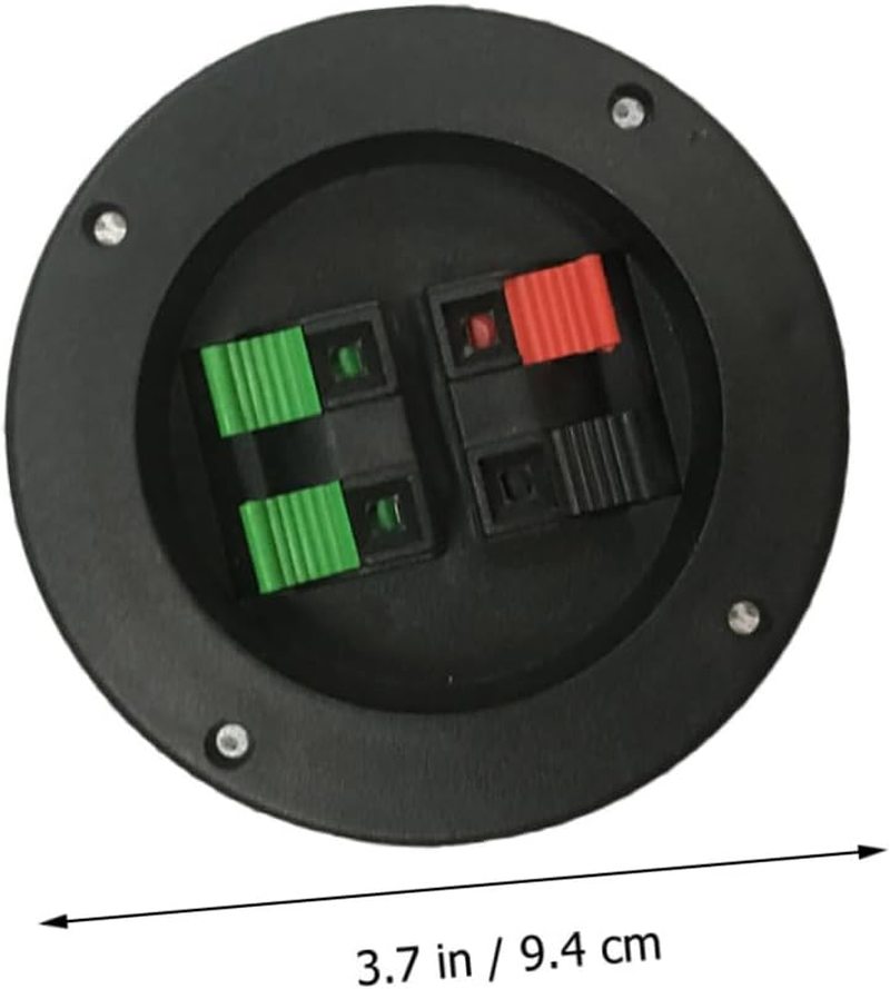 TEMPNAP 2Pcs 4-Way Loudspeaker Terminal Connector Binding Post Speaker Wire Accessory for DIY Home Audio Sound Equipment Installation image number 5