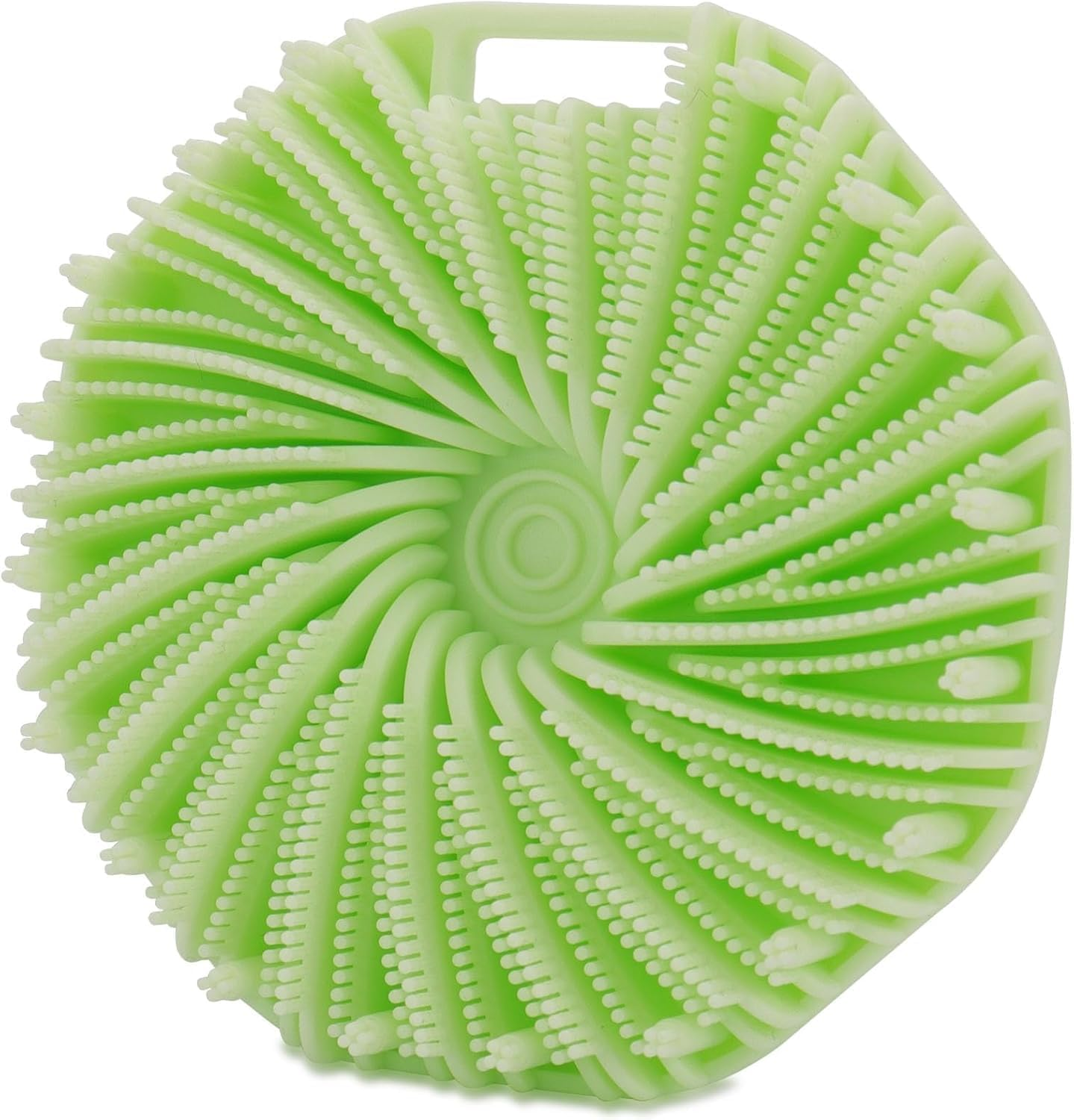 Silicone Body Scrubber, Exfoliating Body Scrubber for All Skin Types, Handheld Shower Brush with Rich Lathering and Easy Cleaning (Green) image number 1