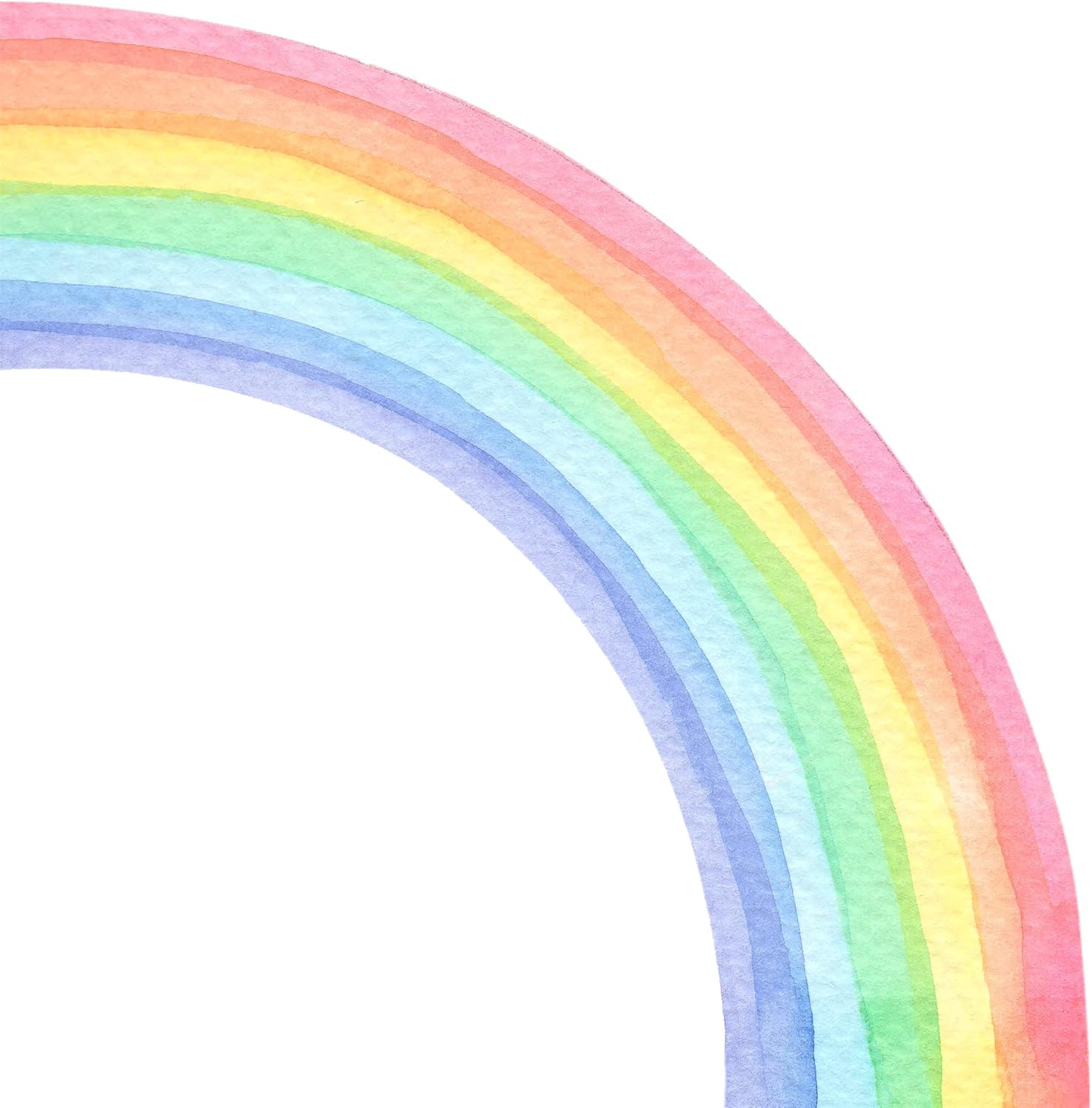 Amaonm Removable Large Boho Watercolor Half Rainbow Wall Stickers Murals Giant Peel and Stick Self Adhesive Colorful Pastel Rainbow Wall Decals Wallpaper for Kids Girls Bedroom Nursery Decoration (L image number 1