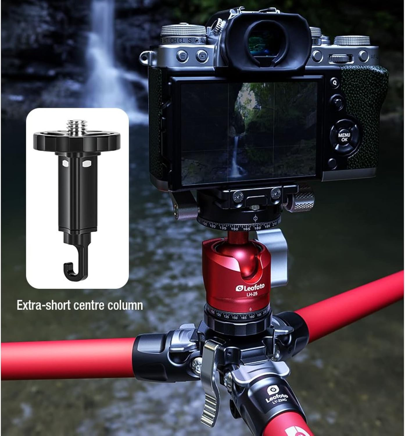 Leofoto Mr.Y LY-224C + LH-25 Carbon Fibre Tripod Kit image number 2