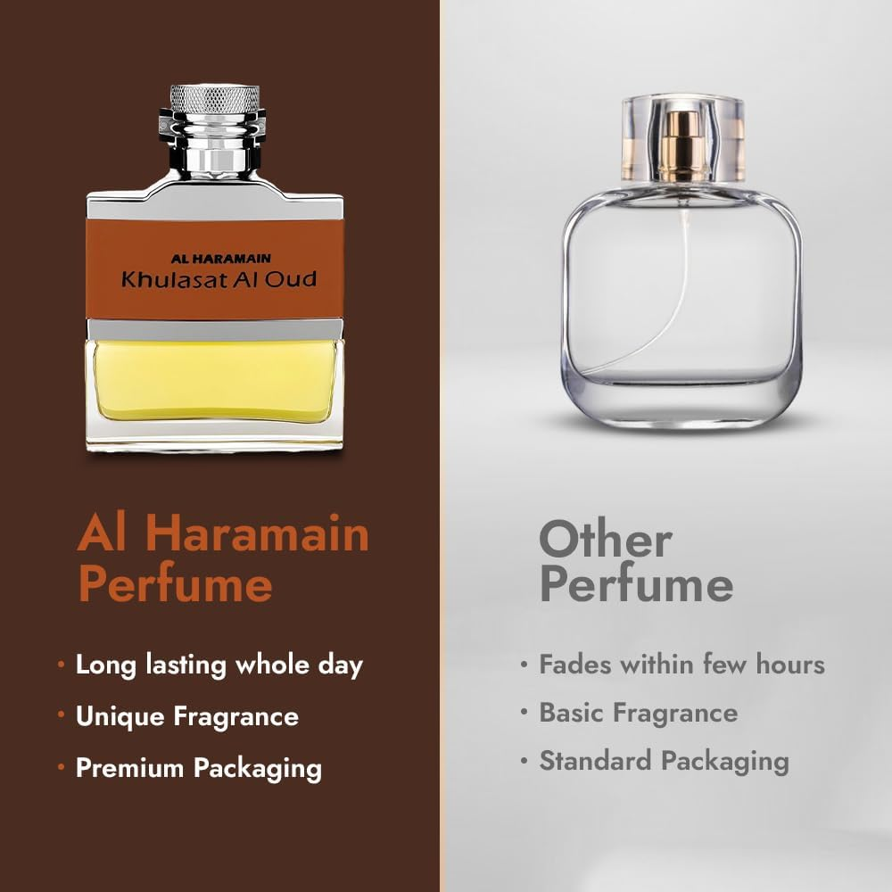 Khulasat Al Oud by Al Haramain for Men - 3.3 Oz EDP Spray image number 1
