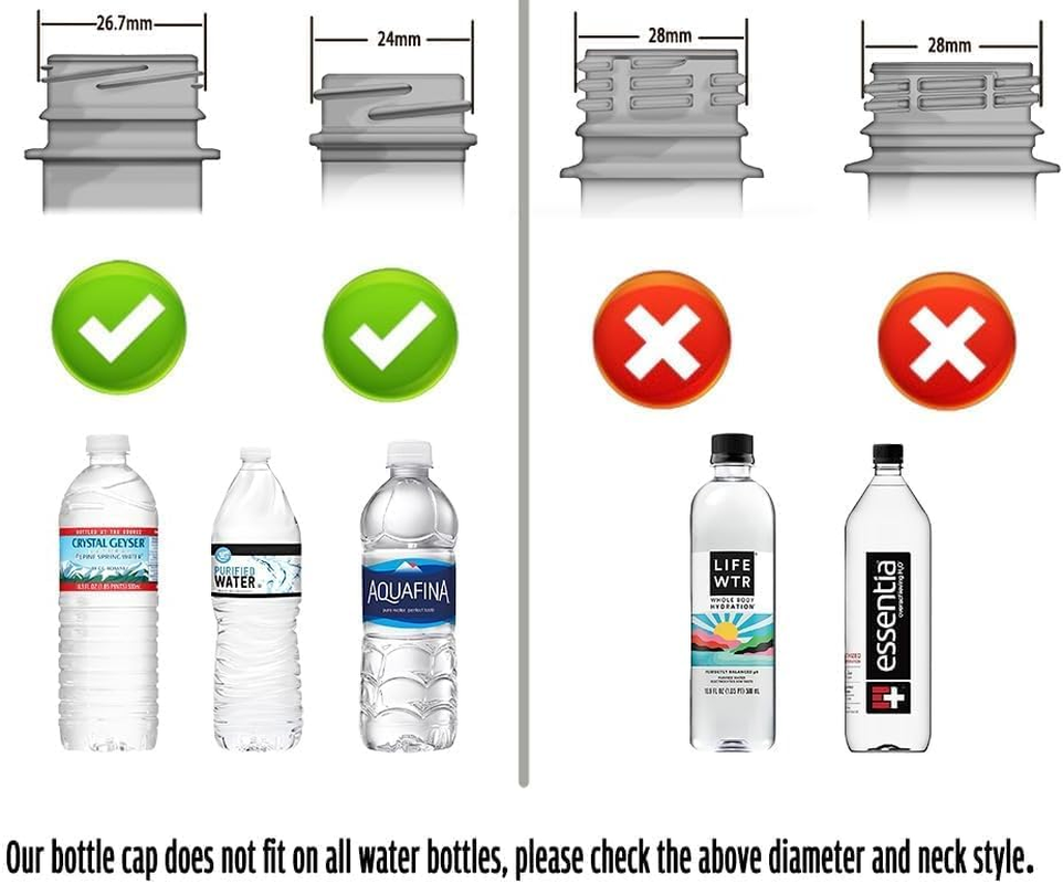 Reusable Children Beverage Water Bottle Straw Lid, Water Bottle Straw Cover,Water Bottle Twist Cover Cap,Water Bottle Spout Adapter for Kids image number 5