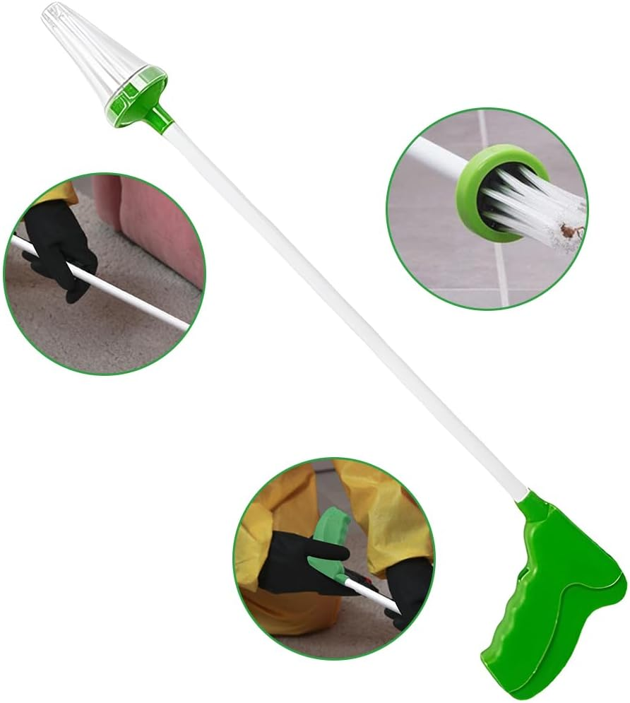 Long Handle Spider Catchers, Bug Insect Catchers, Extra Long Insect Catchers, Spider Trap Tool, Pickup Tool, Insect Remover (Green)