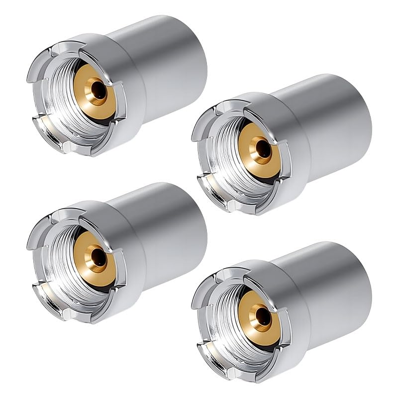 4 Pcs 510 Threaded Magnetic Adapters, Thread Screw Magnetic Converter Connector for Electronic Device Repair Accessories, Silver