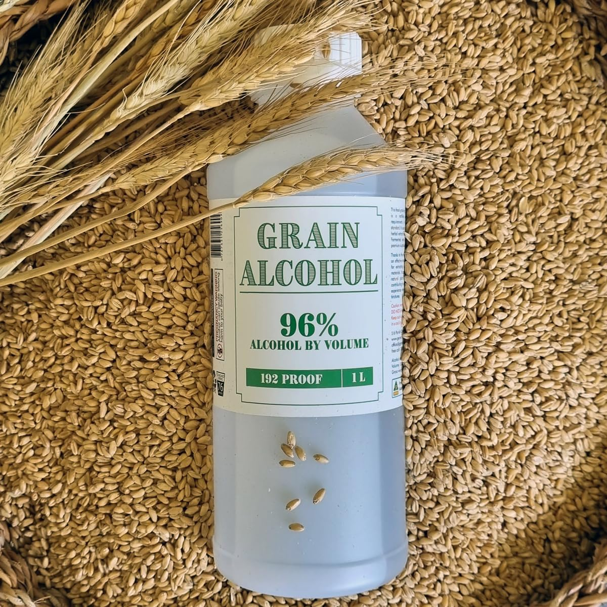 Organic Grain Alcohol Food Grade Ethyl Alcohol 1L 96% ABV image number 2
