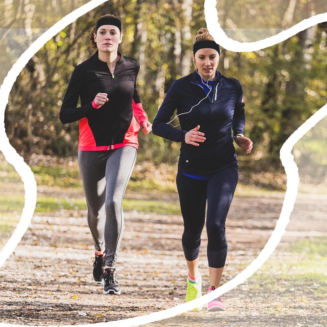 XYTAHDM Pack of 2 Headbands, Black Hair Band, Elastic Headband, Non-Slip Headbands for Women, for Running, Cycling, Yoga, Fitness image number 5