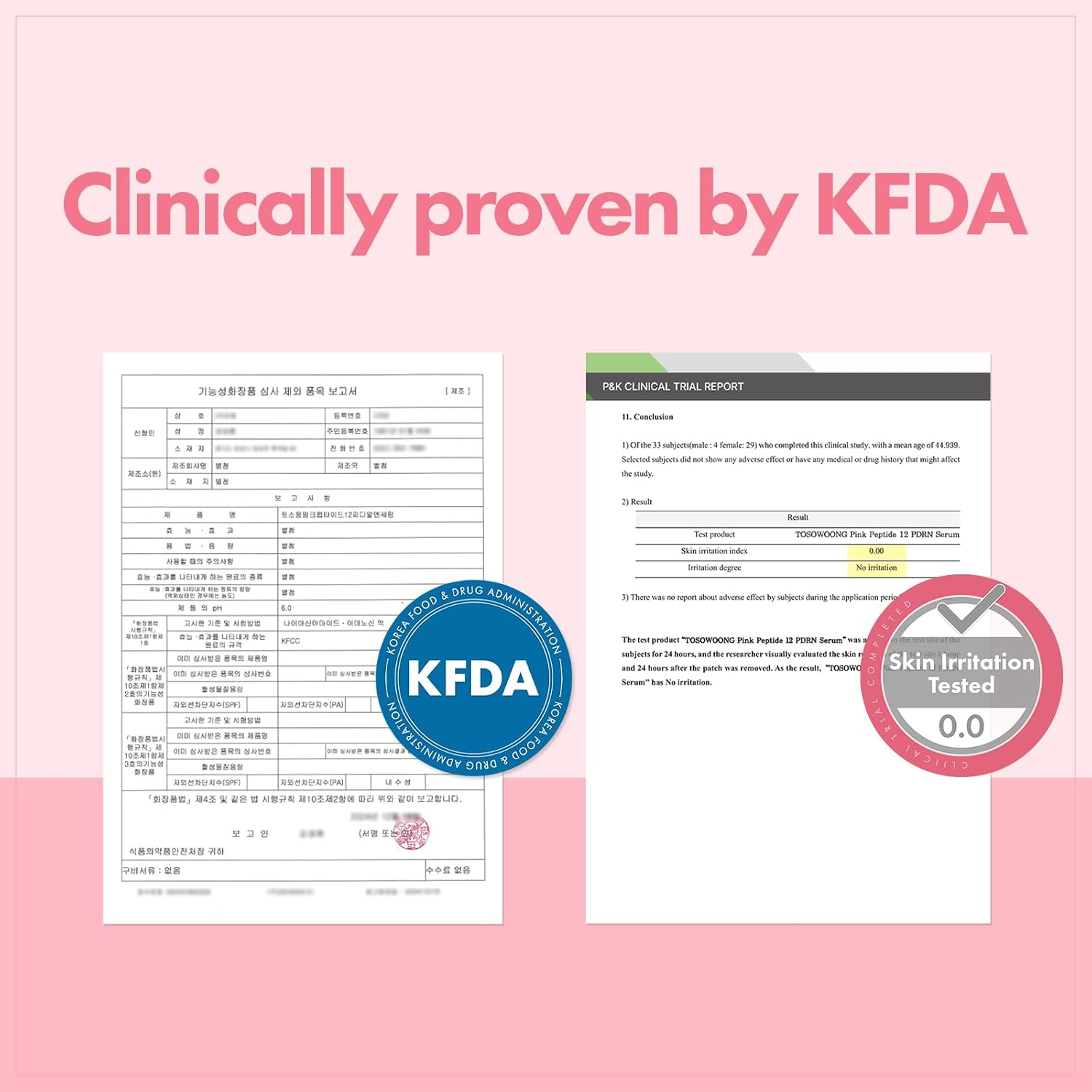 TOSOWOONG Pink Peptide 12 PDRN Serum with Salmon DNA PDRN 10,320Ppm, 12 Peptides, Niacinamide, Skin Glow, Hydrating, Moisturizing, Firming, Uneven Skin Tone, Korean Skincare, 33Ml, 1.11 Fl.Oz. image number 4