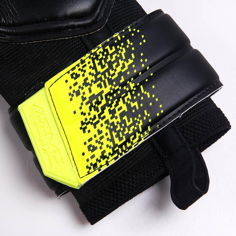 Kelme Vortex Training Goalkeeper Gloves, Black/Neon Yellow, Size 11 image number 6