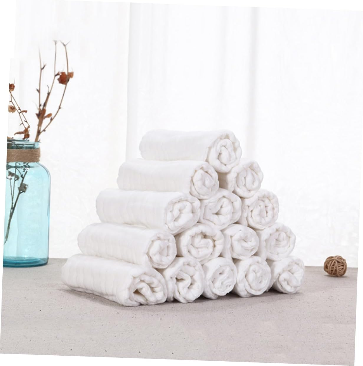 5Pcs Pure Cotton Newborn Nappies Reusable Diaper High Absorbency for Years Old image number 4