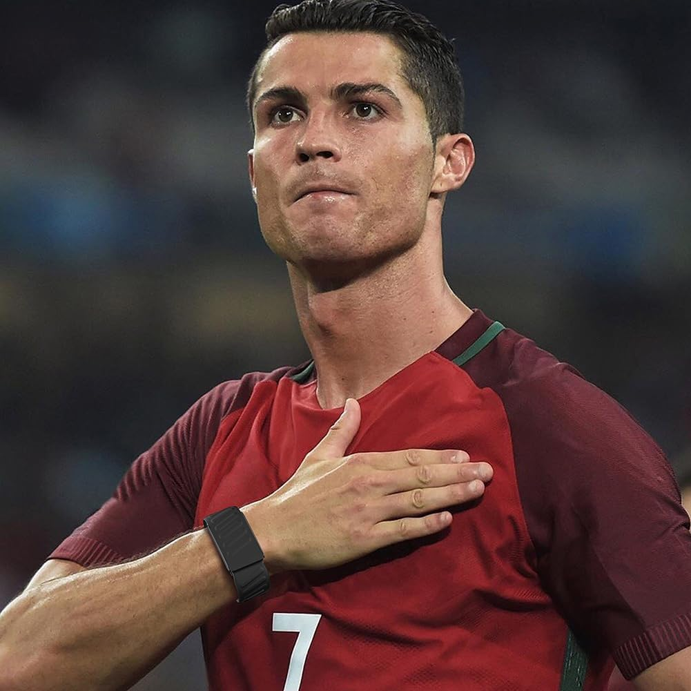 Generic Wrist Band Silicone Soft Breathable Sports Wristband Waterproof Fitness Tracking Strap Band Replacement Sweatproof Silicone Band for Whoop 4.0 Heart Rate Monitor - E image number 5