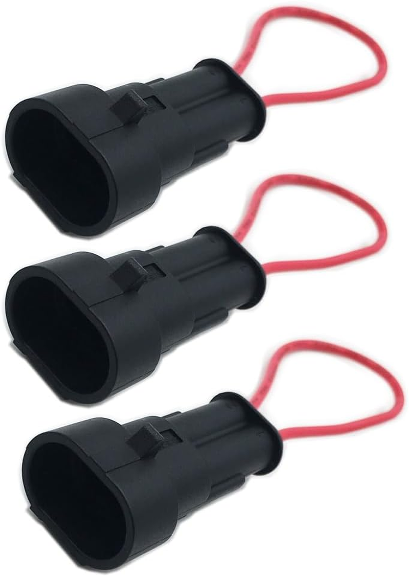 Ajnlx 3PCS Plug Connector Compatible with Kioti/Bobcat Tractor Seat Switch Safety Bypass