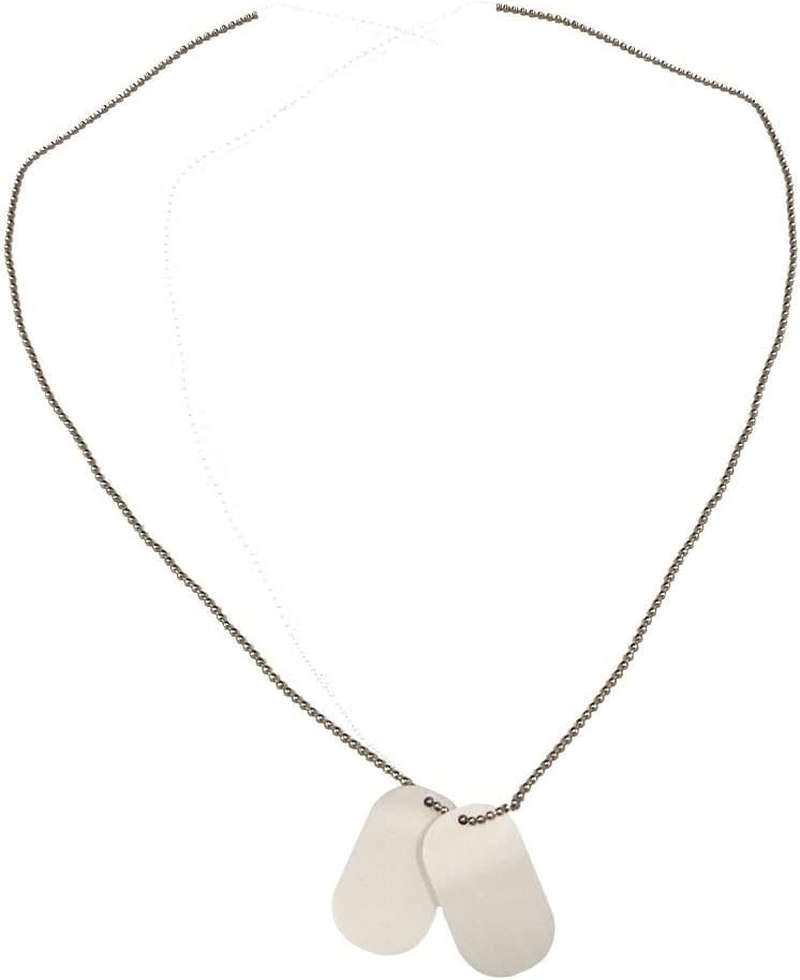 Smiffys Men'S Dogtags on Chain Aluminium image number 2