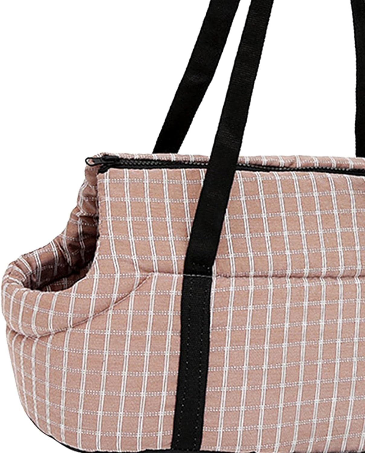 B Baosity Pet Carrier Tote Kitten Carriers Soft Pouch Breathable Dog Travel Bag with Leash Hook Carrying Handbag Cat Carrier Shoulder Bag, Coffee, L image number 2