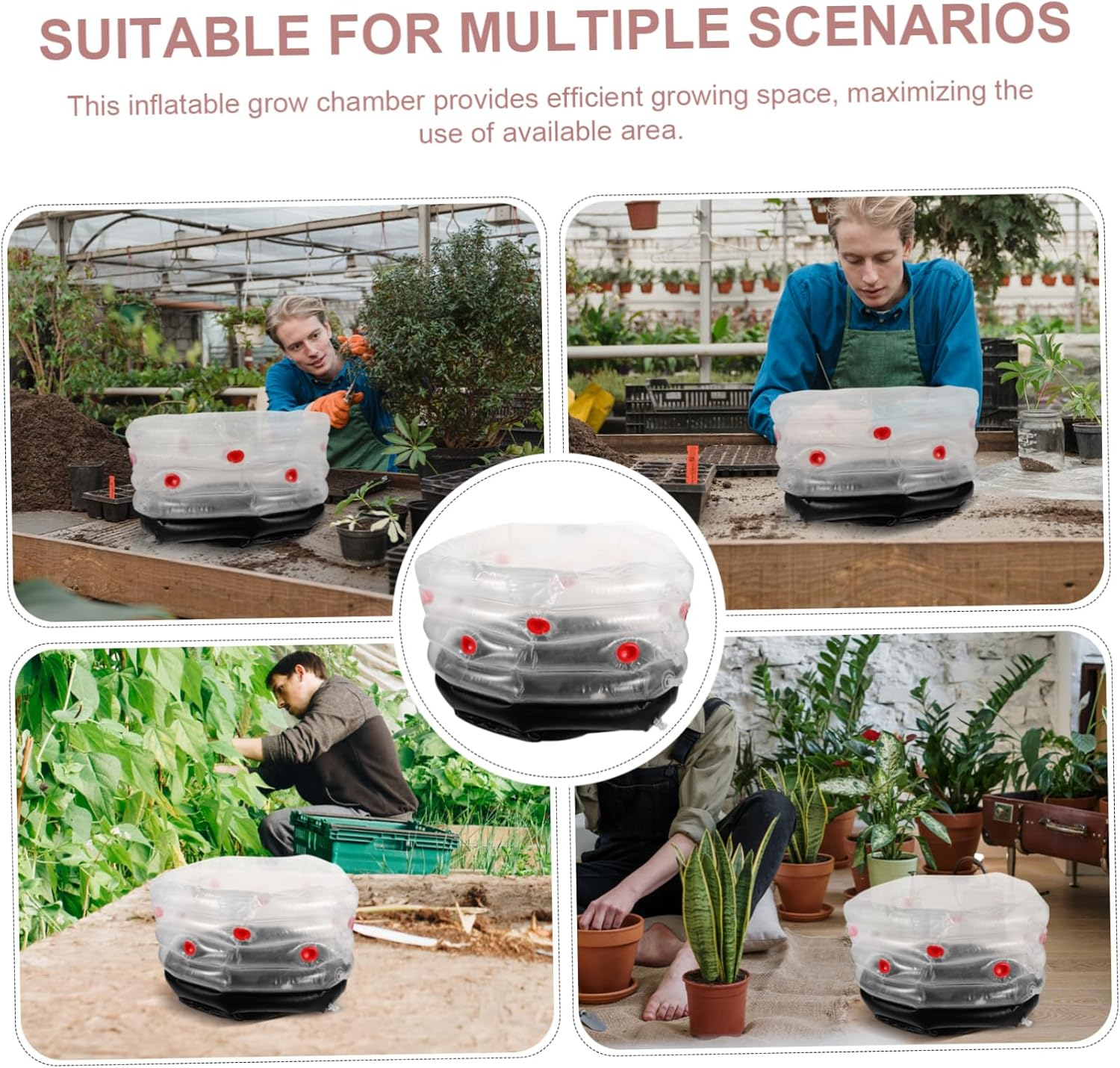 CIMAXIC Inflatable Planting Box for Mushroom Growing Reusable Ventilation for Indoor Gardening and Mushroom Cultivation