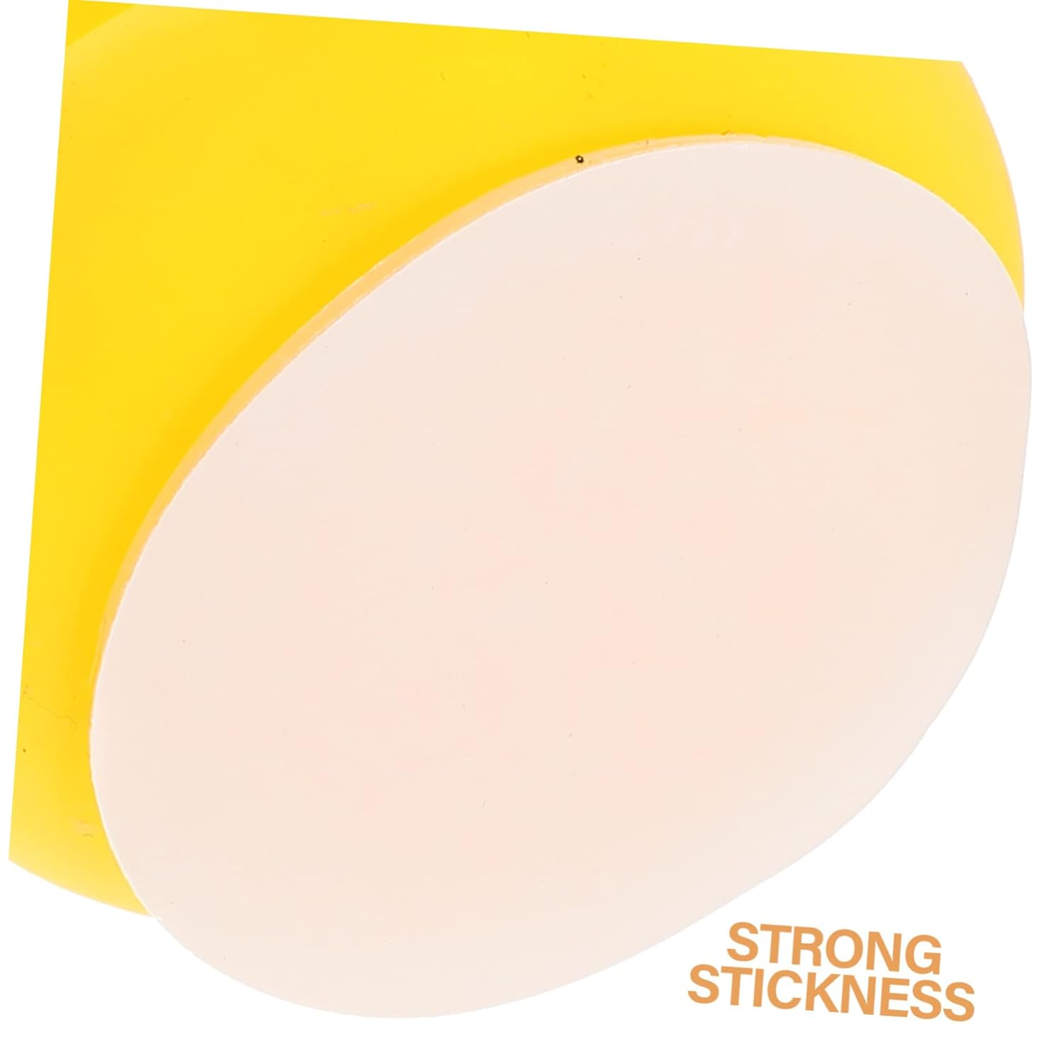 Operitacx 24Pcs Self-Adhesive Double Sided Mounting round Stickers Little Yellow Base Film Easy to Apply for Home Car Decor image number 5