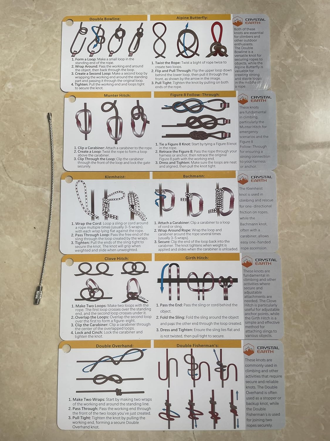 Crystal Earth Climbing Knots Cards image number 6