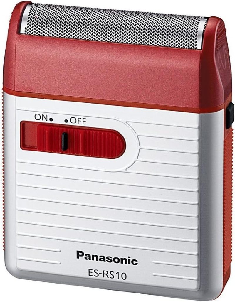 Panasonic Men'S Shaver for Traveler ES-RS10-R Red | DC3V (2 X AA Alkaline) (Japan Model)