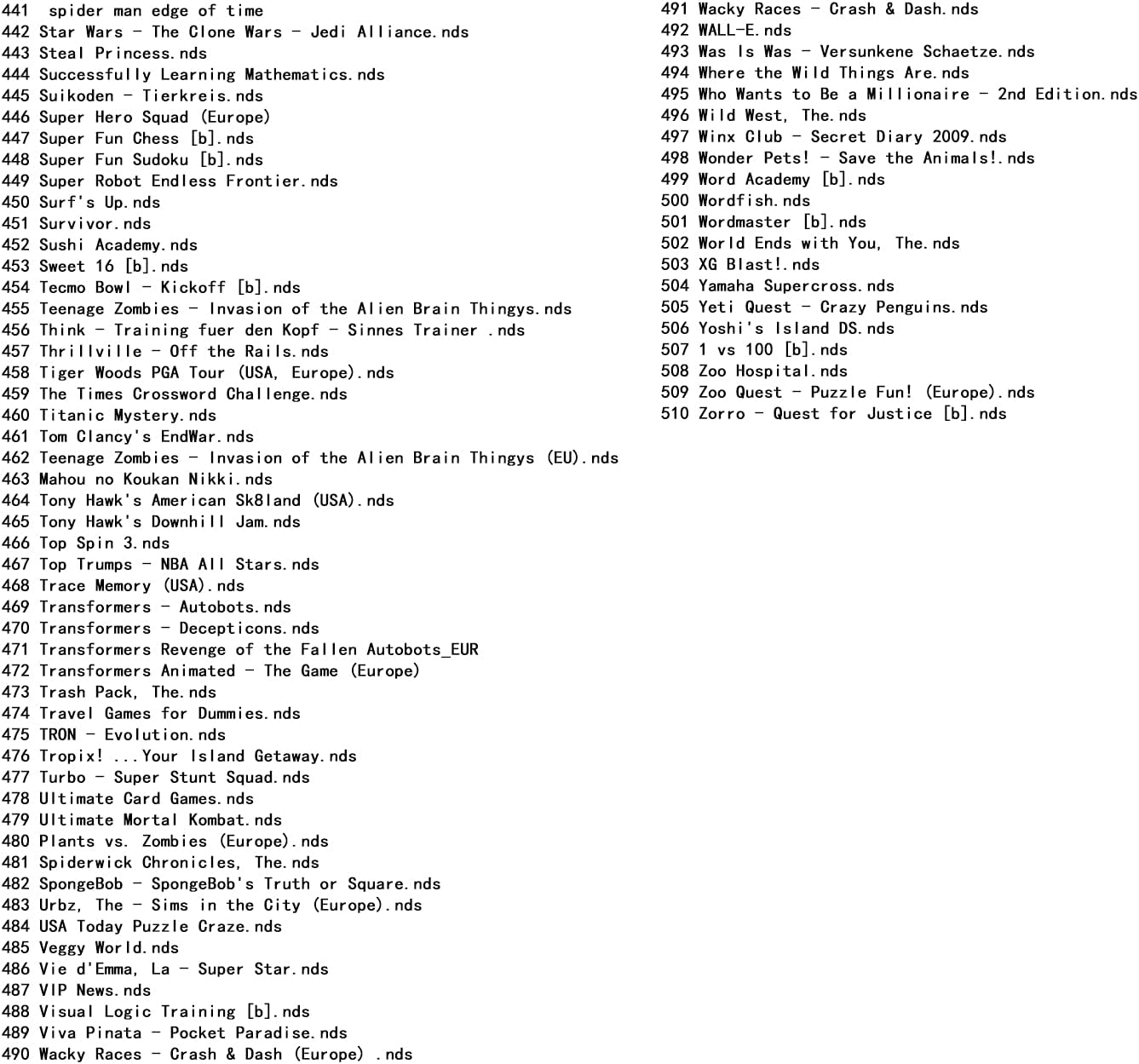 510 in 1 Games DS Games NDS Game Card Cartridge Super Combo for DS NDS NDSL Ndsi 3DS 2DS XL image number 5