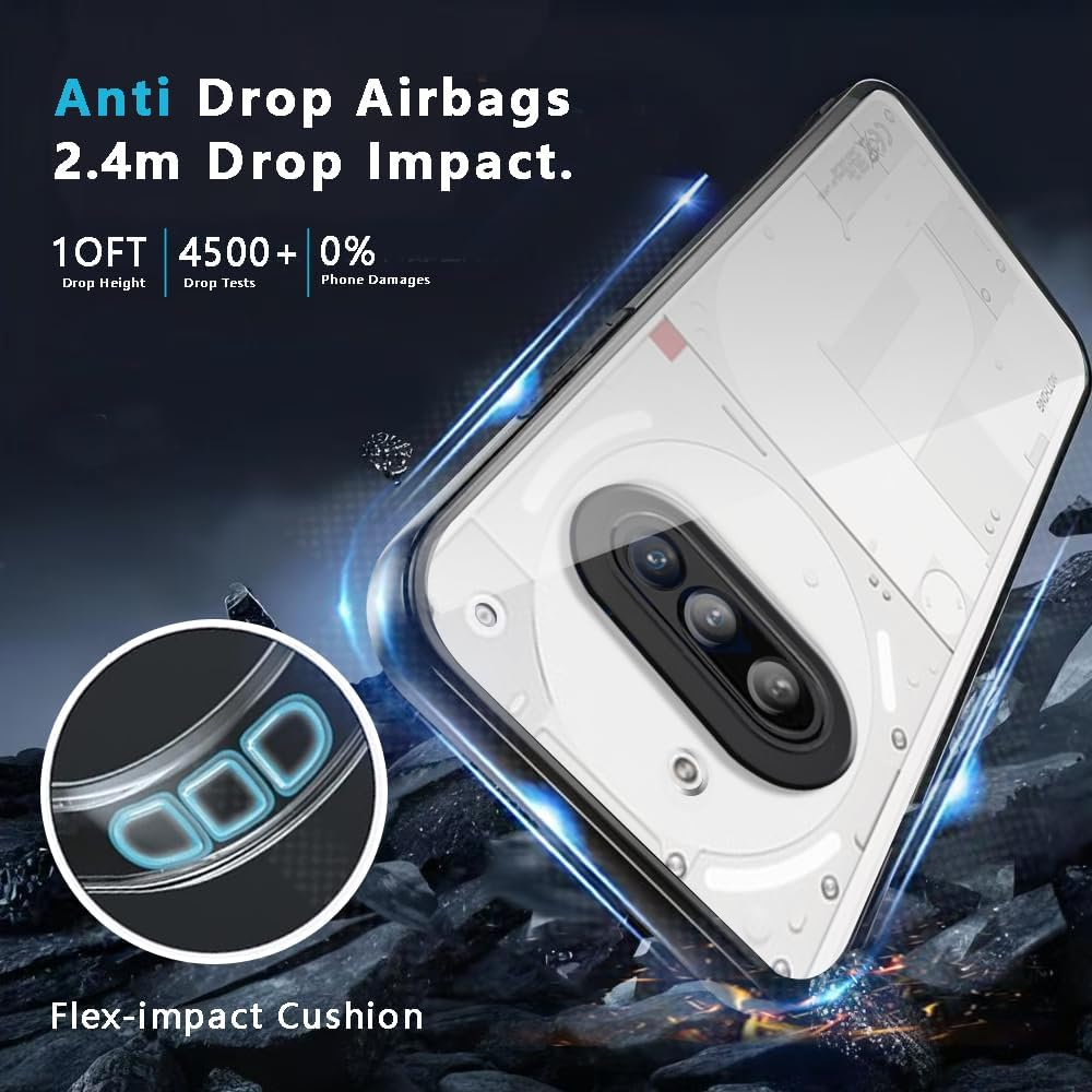 Case for Vivo X200 Pro, Transparent Mobile Phone Case Made of Non-Yellowing TPU, Shockproof Protective Case Made of Scratch-Resistant TM image number 4