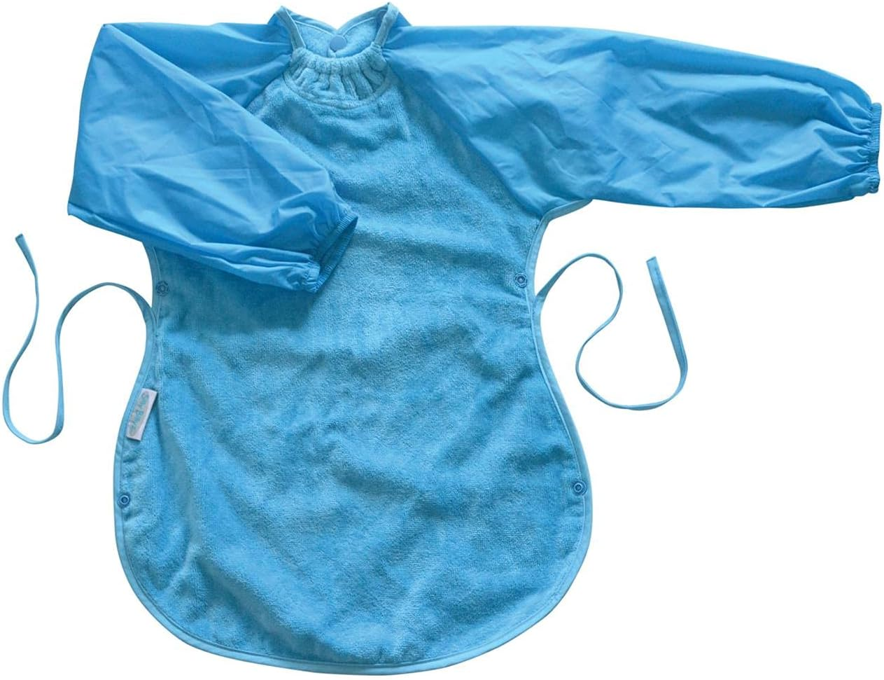 SILLY BILLYZ Unisex Baby Plain Baby Bib, Aqua, One Size US