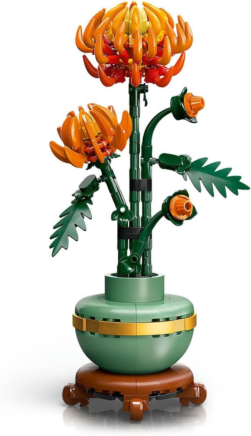 LEGO Botanicals Chrysanthemum Flower Building Set, Creative Model Kit for Adults to Build, Artificial Plant Toy for Women, Men, Her or Him, Home Decor or Office Display, Botanical Collection 10368 image number 2