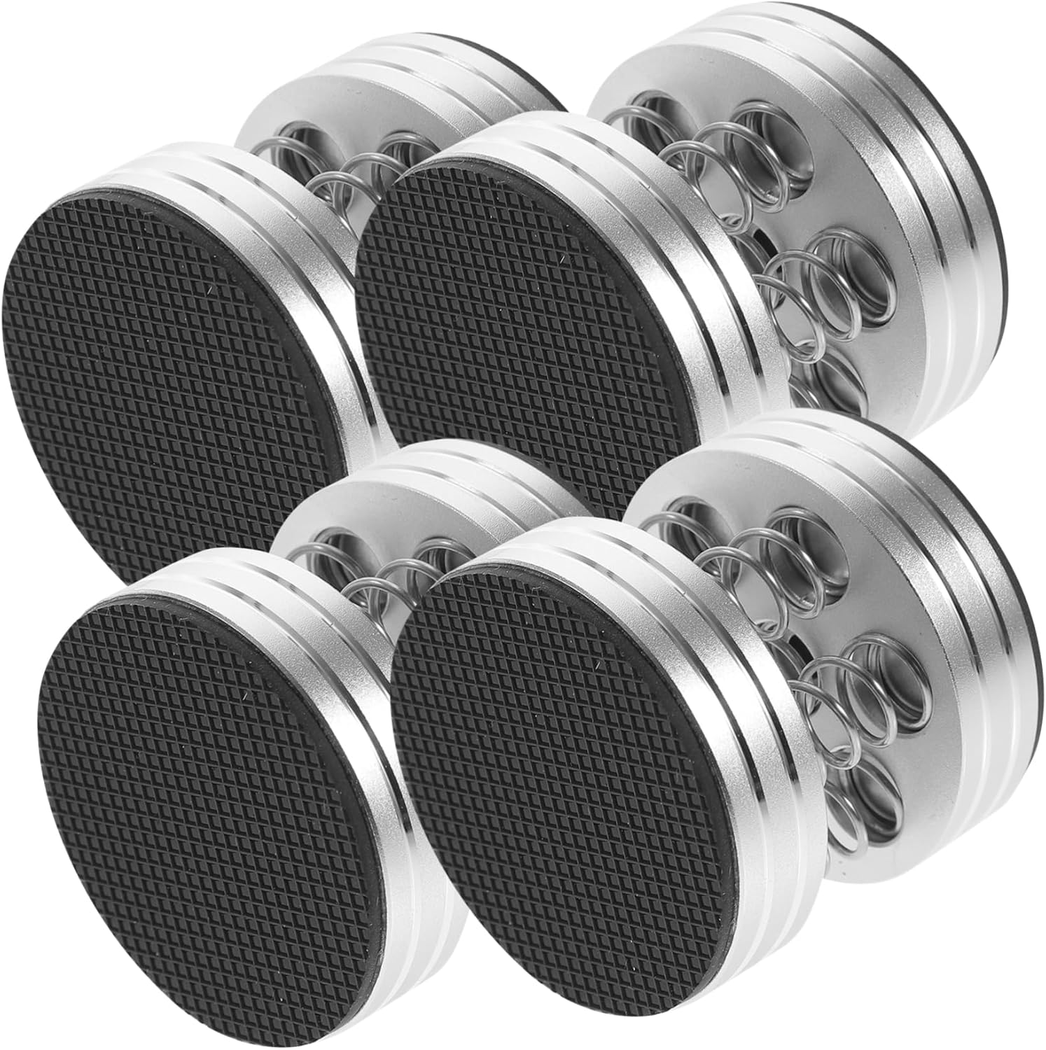 ARTIBETTER 4Pcs Speaker Isolation Feet and Vibration Absorber Spring Pads for Hifi Audio Equipment Subwoofer Stand Black Vibration Damper Speaker Floor Protector for Home Audio