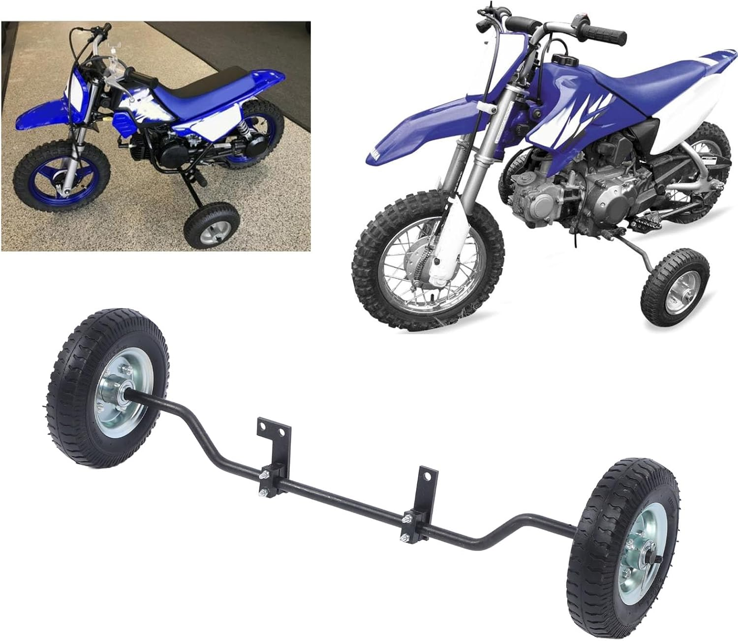 8 Inch Dirt Bike Training Wheels, 1602-UT-H Universal off Road Wheels Replacement for Razor MX500 MX125 MX400 MX500, for Honda CRF50, for Yamaha PW50 and All Kinds of 5Cc Dirt Bike image number 1