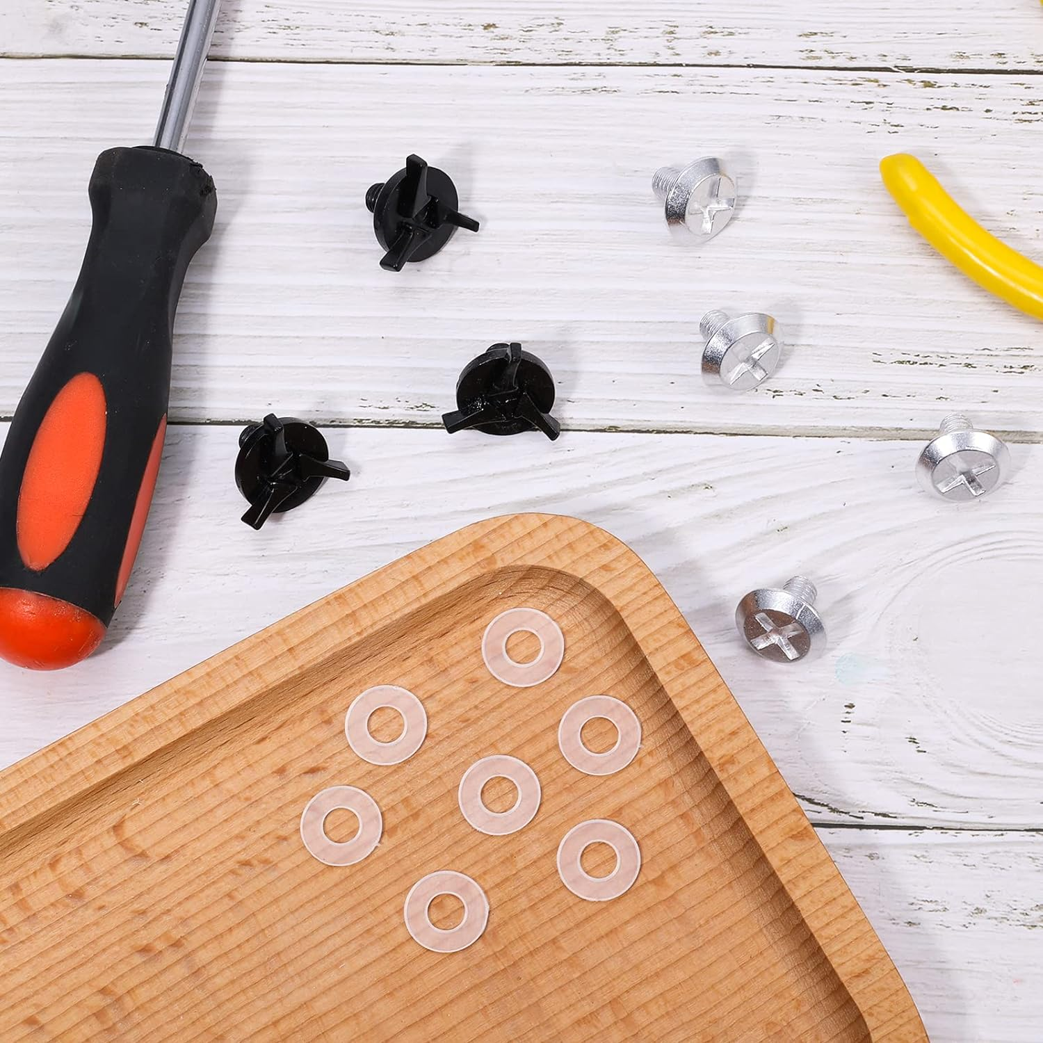 AIEX 7Pcs Motorcycle Helmet Screws, Motorcycle Helmet Visor Screws Helmet Visor Clips Motorcycle Helmet Accessories (Black, Silver) image number 5