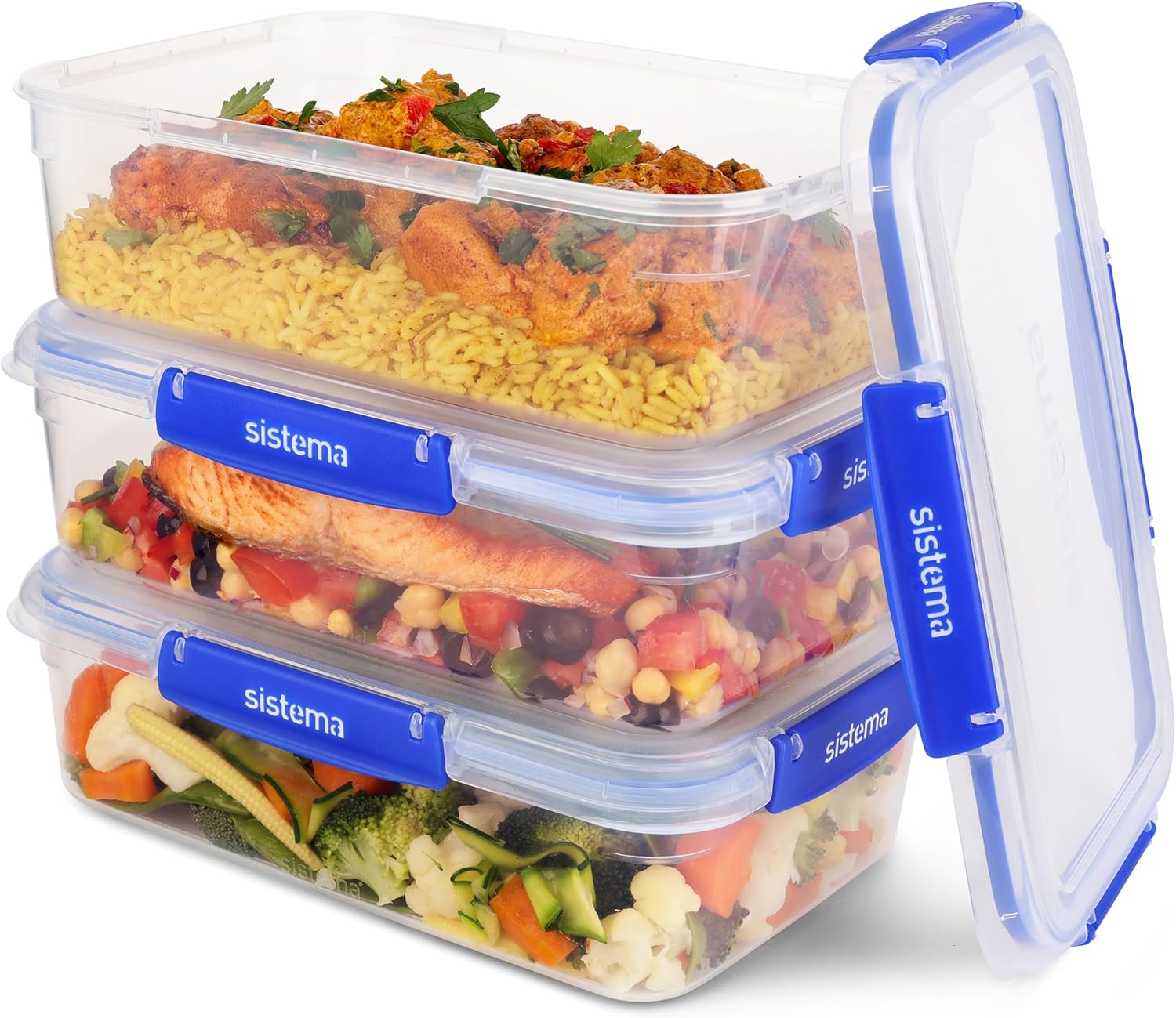 2.2L Rectangle Klip It plus 3 Pack ECOM (1) image number 1