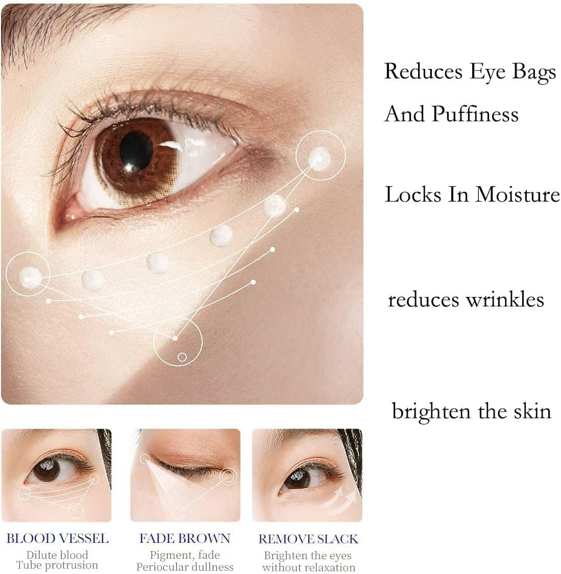 Lumibalm Eye Bags, Lumibalm Eye Serum，Turmeric Eye Cream Stick, Turmeric Retinol Eye Stick, Hydrating Eye Stick, anti Aging under Eye Cream, Reduces Dark Circles and Eye Bags(3Pcs) image number 1