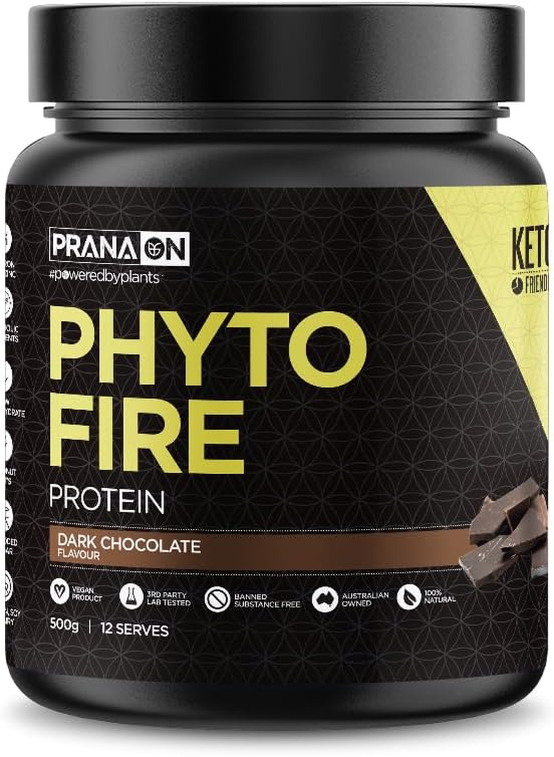 Pranaon Phyto Fire Protein - Dark Chocolate 500G, Dark Chocolate 0.66 Kilograms image number 1