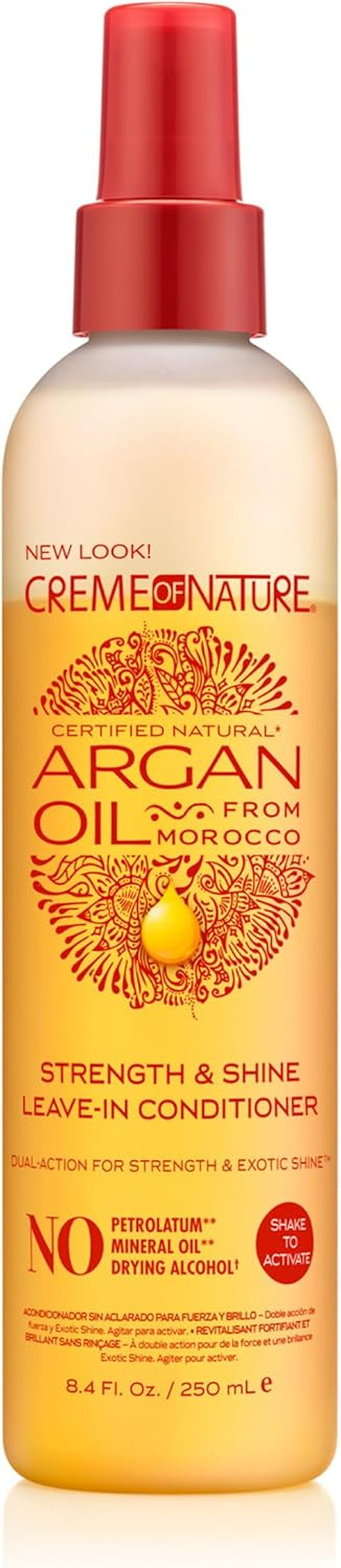 Cr&egrave;me of Nature Argan Oil from Morocco Strength and Shine Leave-In Conditioner 250 Ml image number 3