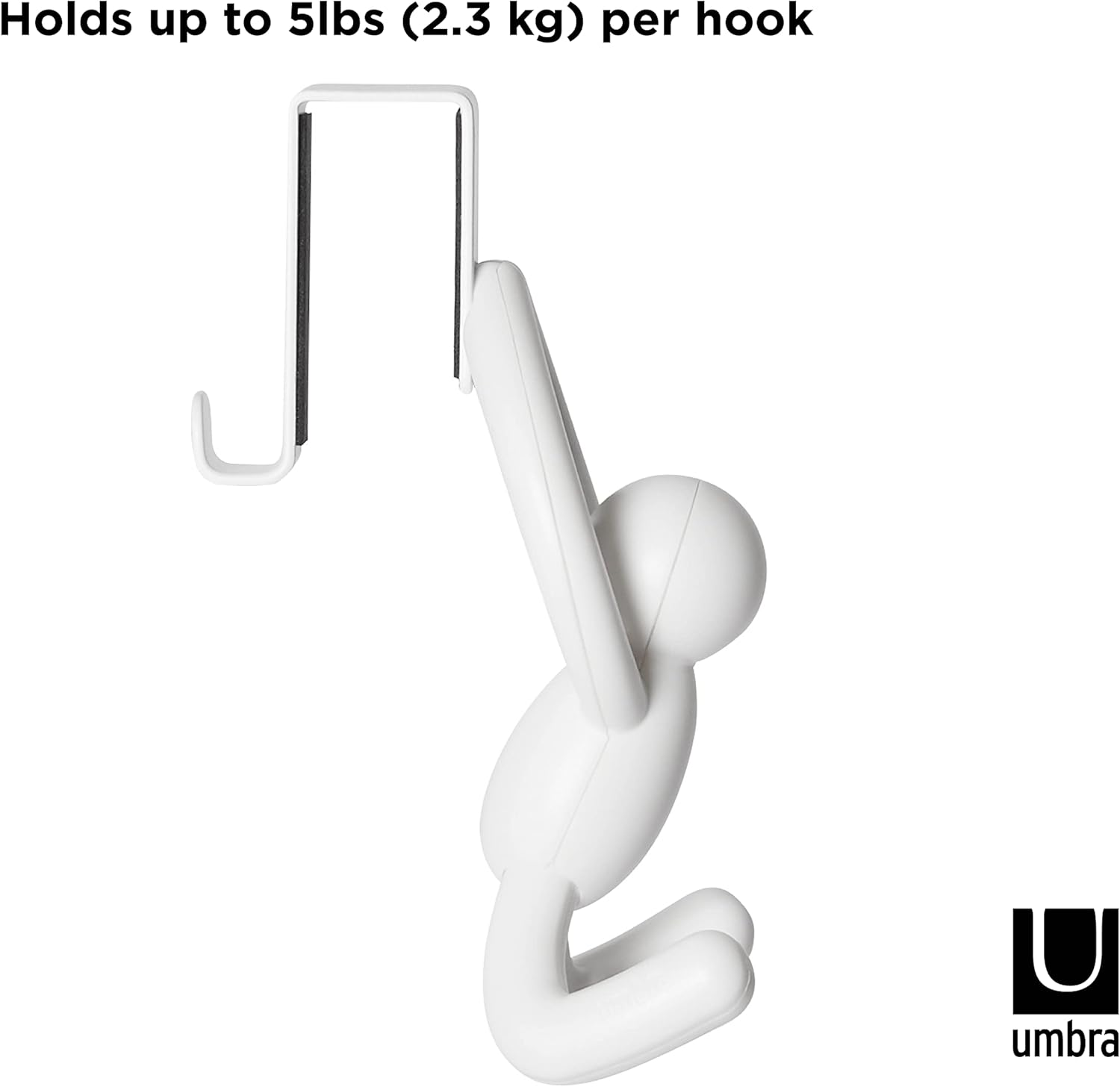 Umbra Buddy over the Cabinet Hook, White image number 1