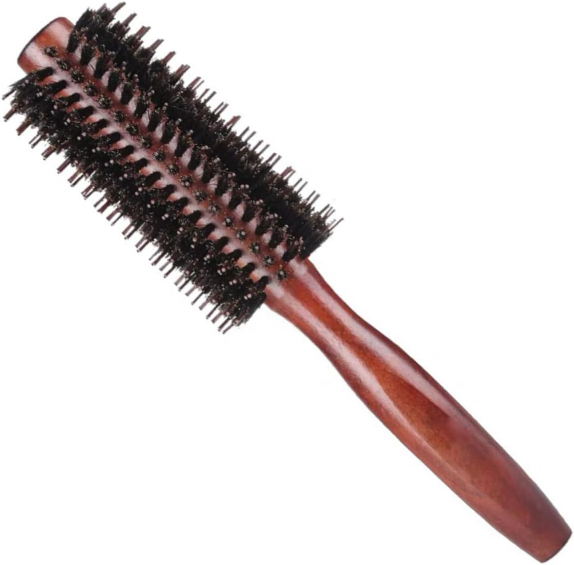 Round Brush for Blow-Drying, Styling Brush with Nylon Bristles, Hair Brush for Short to Medium Hair, Straightening, Curling, Adding Hair Volume and Shine (Large)