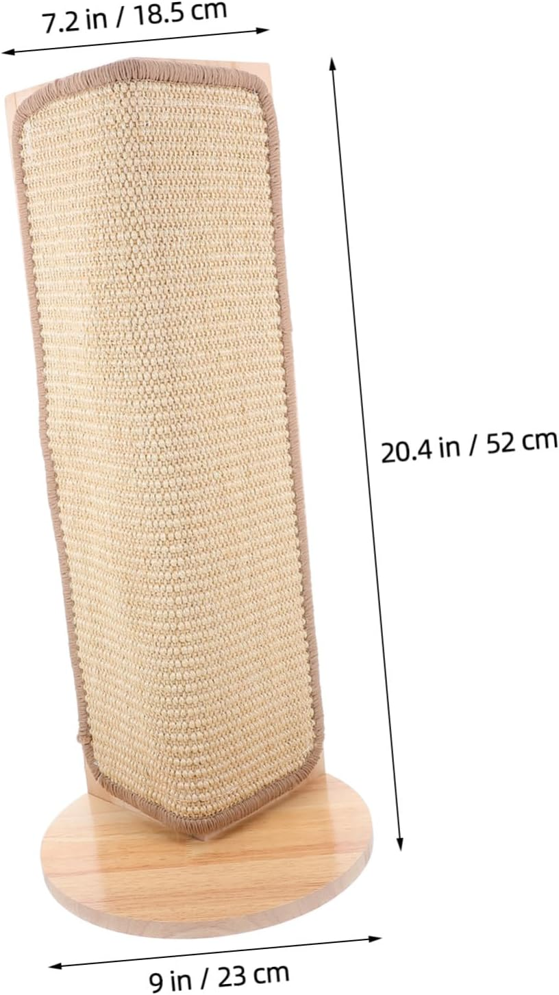 COHEALI Natural Sisal Cat Scratcher, Corner Scratching Post, Furniture Protector Pad for Cats and Kitten Play Areas