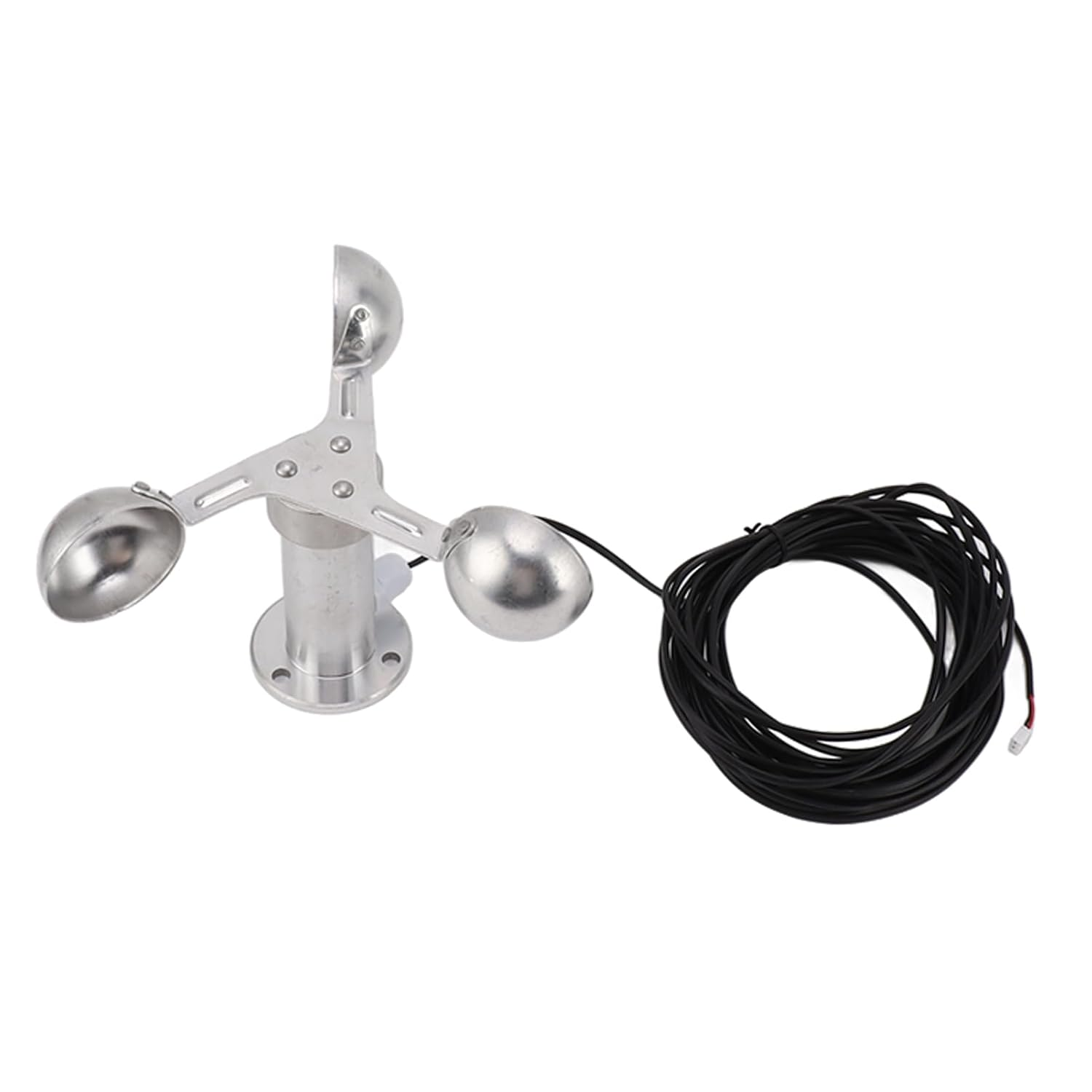 3 Cups Wind Speed Sensor Anemometer Monitoring Sensor - Aluminium Alloy Wind Speed Measurement Tool for Power Plants image number 6