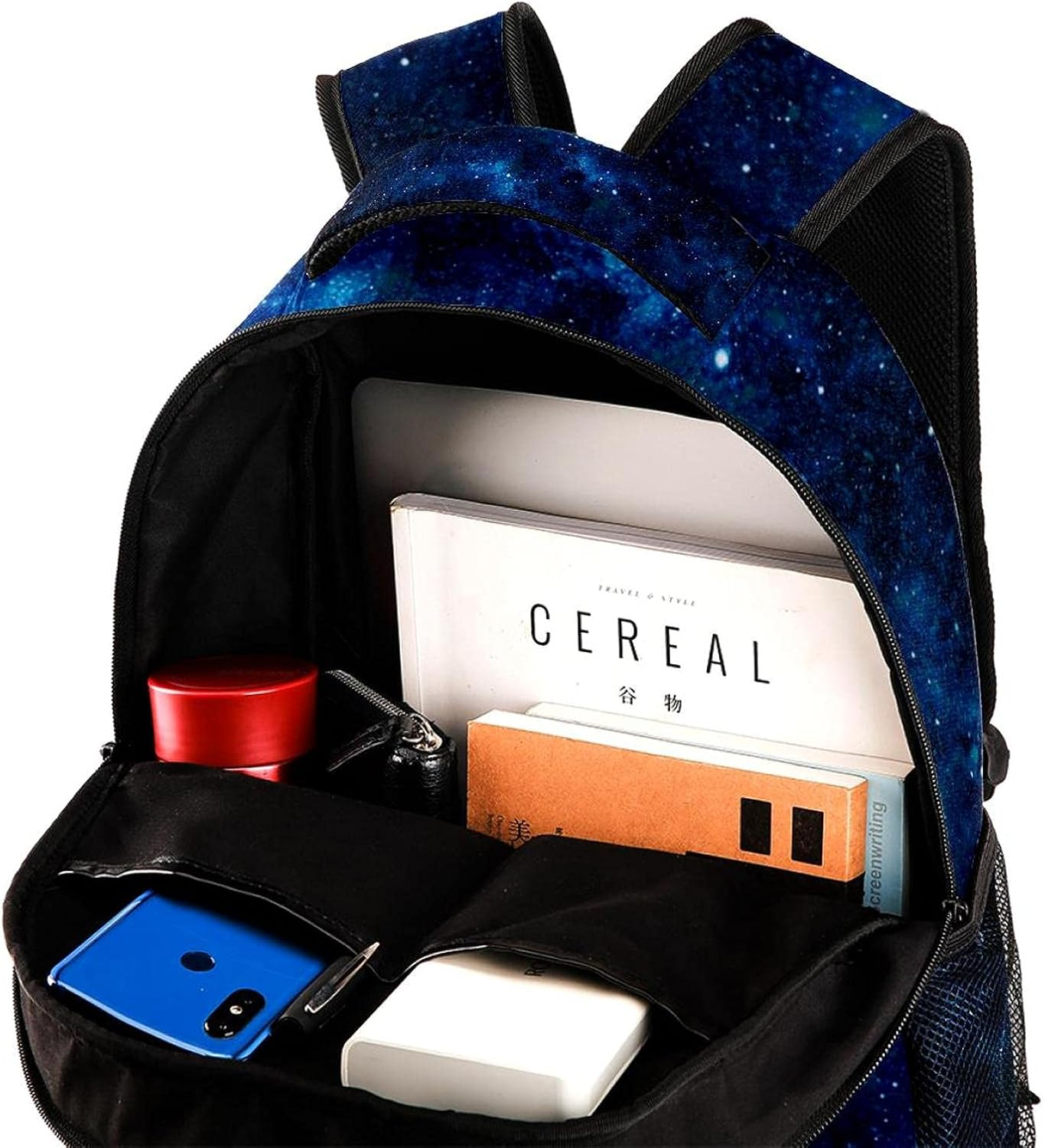 Milky Way on the Space Backpack Students Shoulder Bags Travel Bag College School Tote Backpacks image number 2